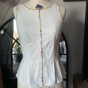 Club Monaco peplum top